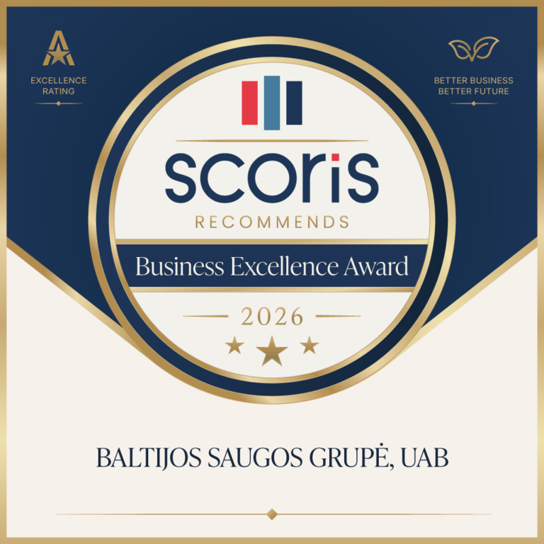 BSG įvertinta „Scoris Business Excellence Award 2026“